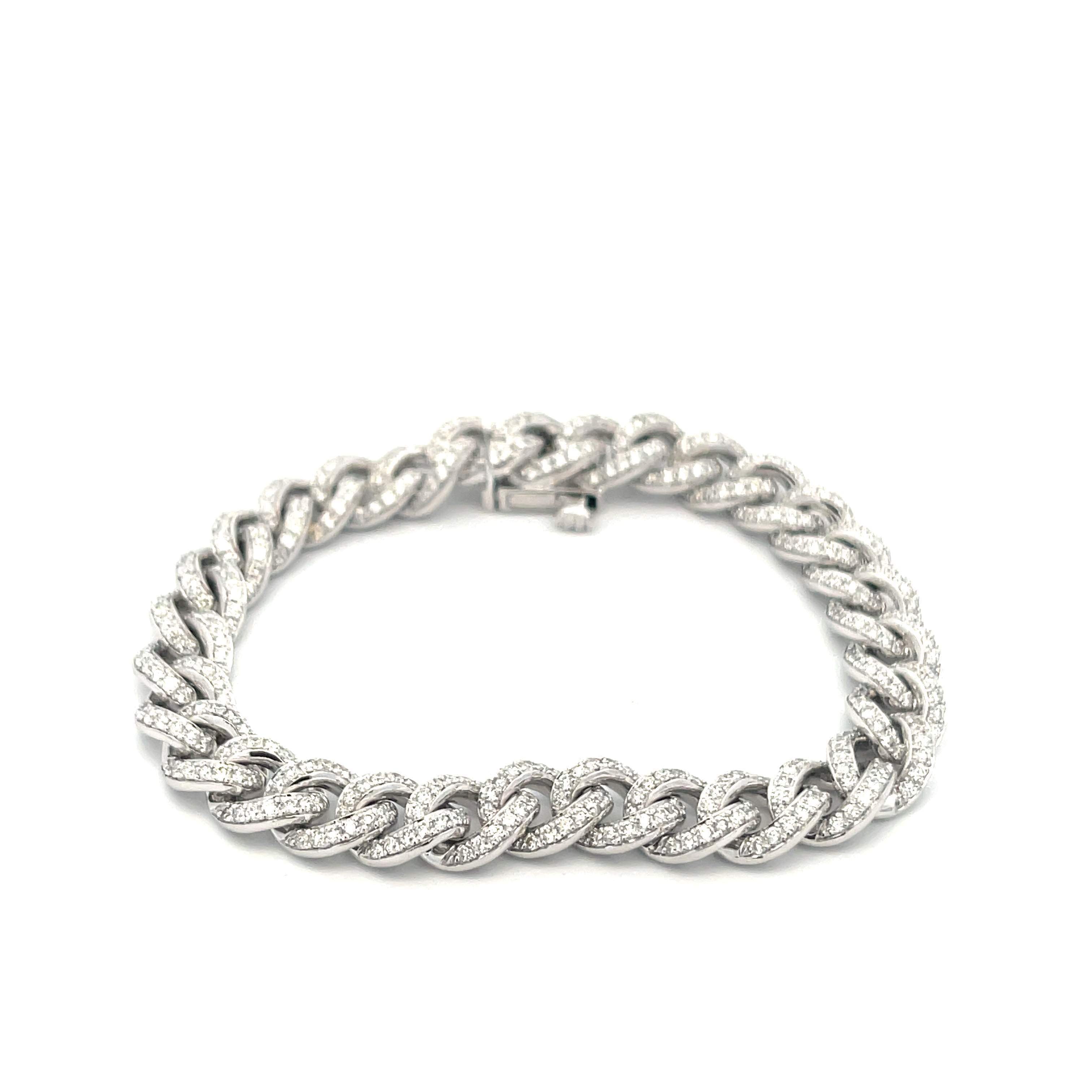 Diamond Chain Link Bracelet