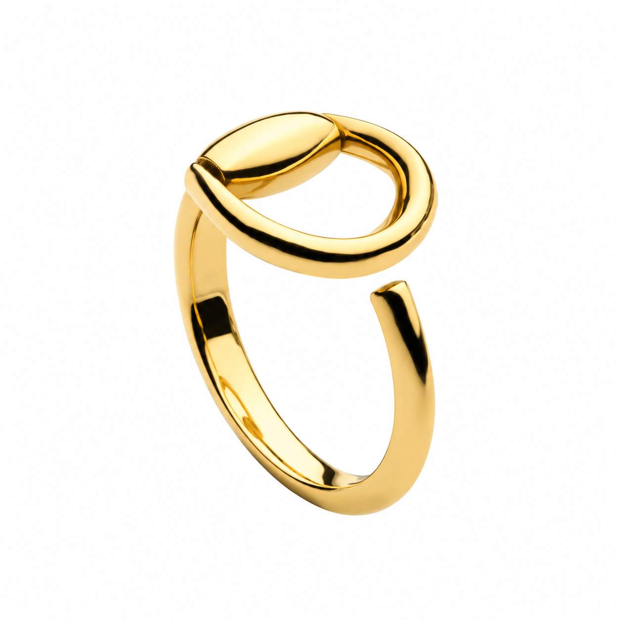 GUCCI Ring(10号) Gucci Horsebit Ring