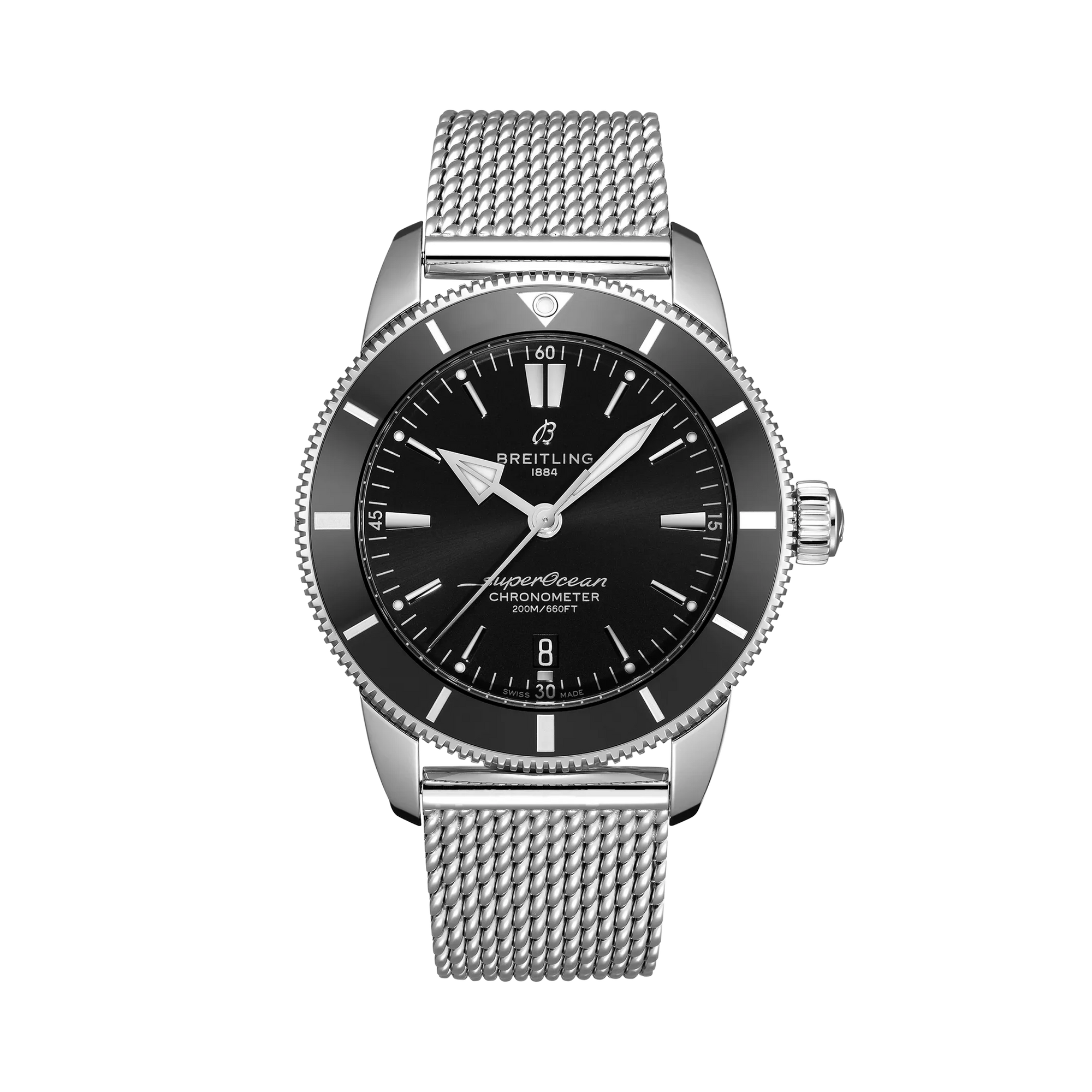 Superocean Heritage B20 Automatic 44- Stainless Steel/ Black Dial - Provident Jewelry
