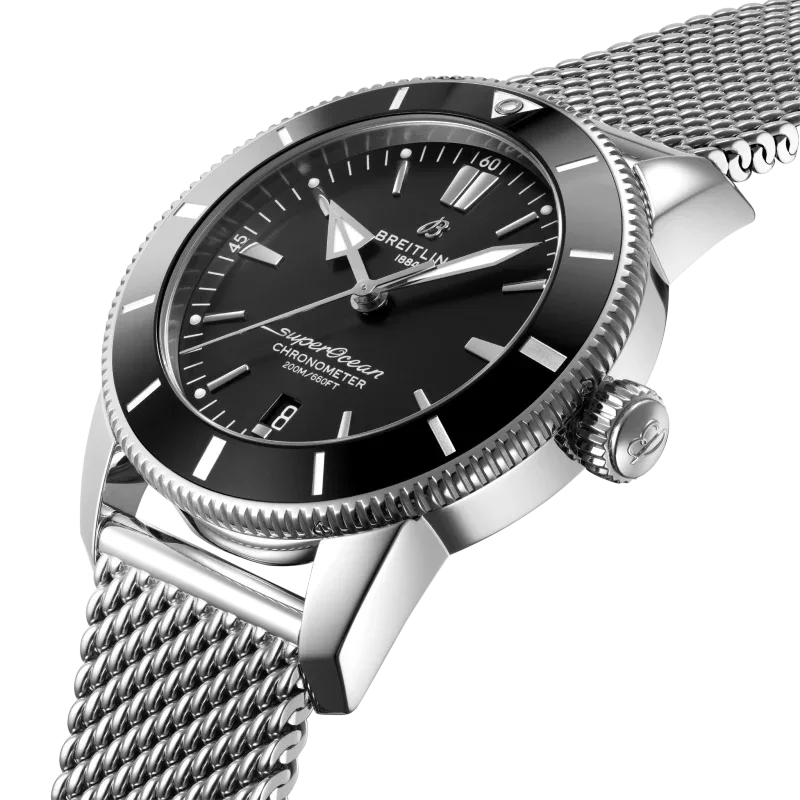 Superocean Heritage B20 Automatic 44- Stainless Steel/ Black Dial - Provident Jewelry