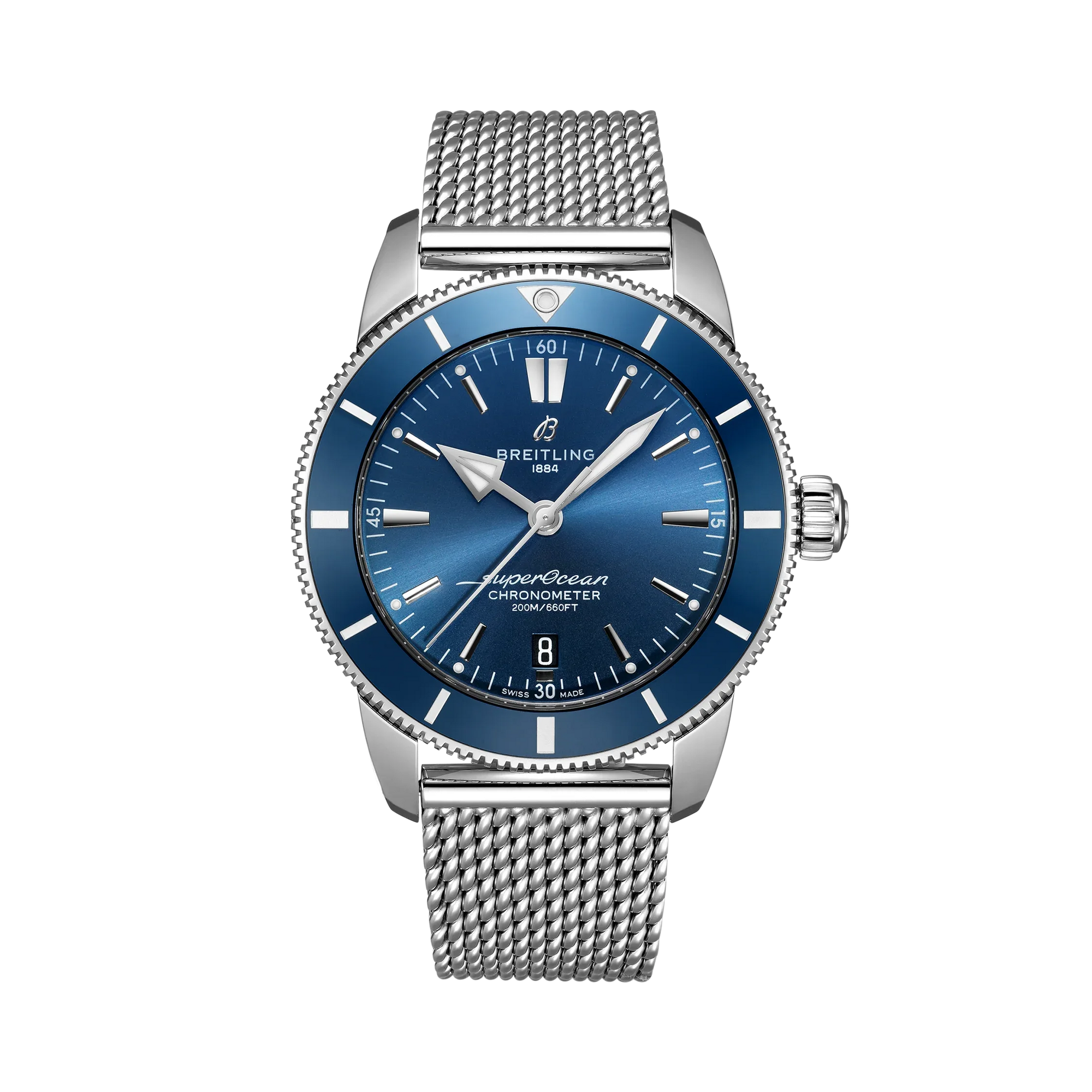 Superocean Heritage B20 Automatic 44- Stainless Steel/ Blue Dial - Provident Jewelry
