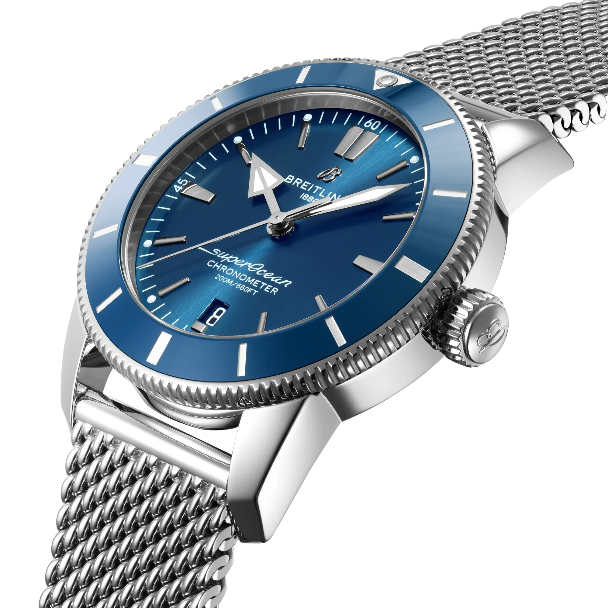 Superocean Heritage B20 Automatic 44- Stainless Steel/ Blue Dial - Provident Jewelry