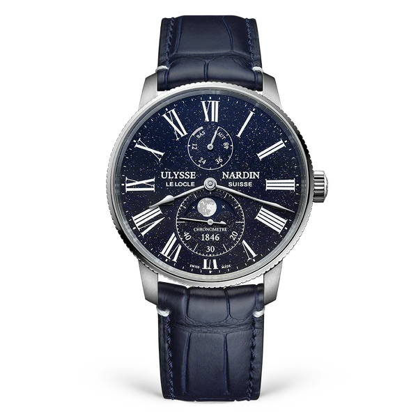 Marine Torpilleur Moonphase 42mm Stainless Steel - Provident Jewelry