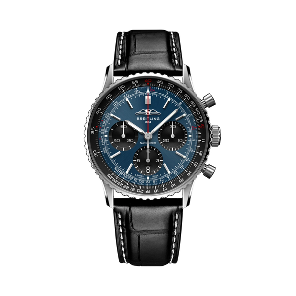 Navitimer B01 Chronograph 41- Stainless Steel/Navy Blue - Provident Jewelry
