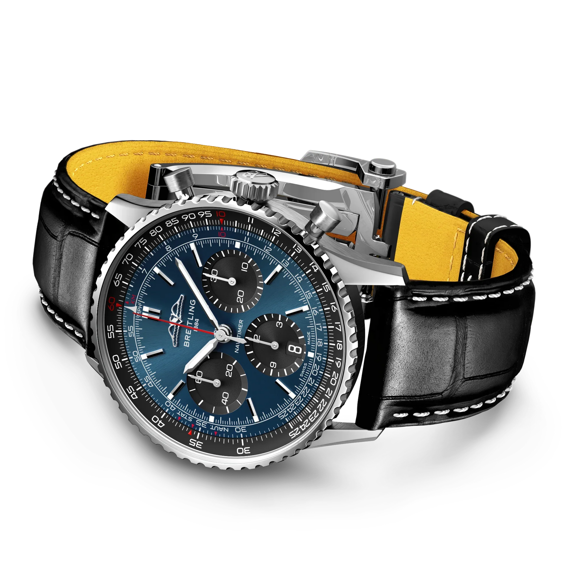 Navitimer B01 Chronograph 41- Stainless Steel/Navy Blue - Provident Jewelry