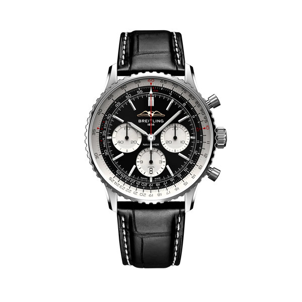 Navitimer B01 Chronograph 43- Stainless Steel/Black - Provident Jewelry