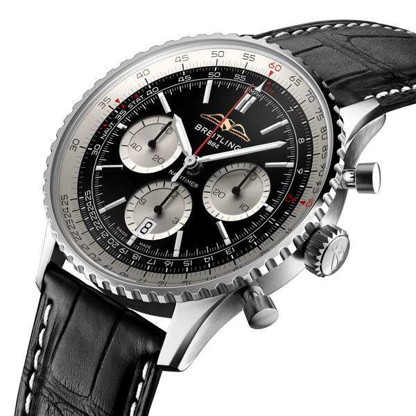 Navitimer B01 Chronograph 43- Stainless Steel/Black - Provident Jewelry