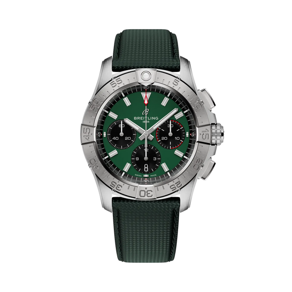 Avenger B01 Chronograph 42- Stainless Steel/Green - Provident Jewelry