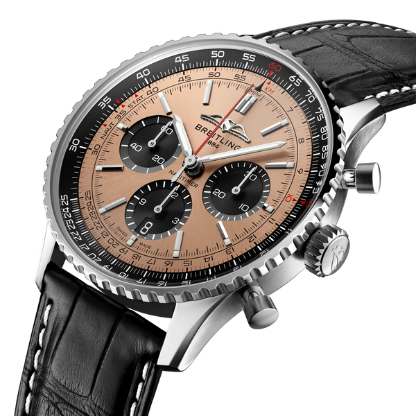 Navitimer B01 Chronograph 43- Stainless Steel/Black - Provident Jewelry