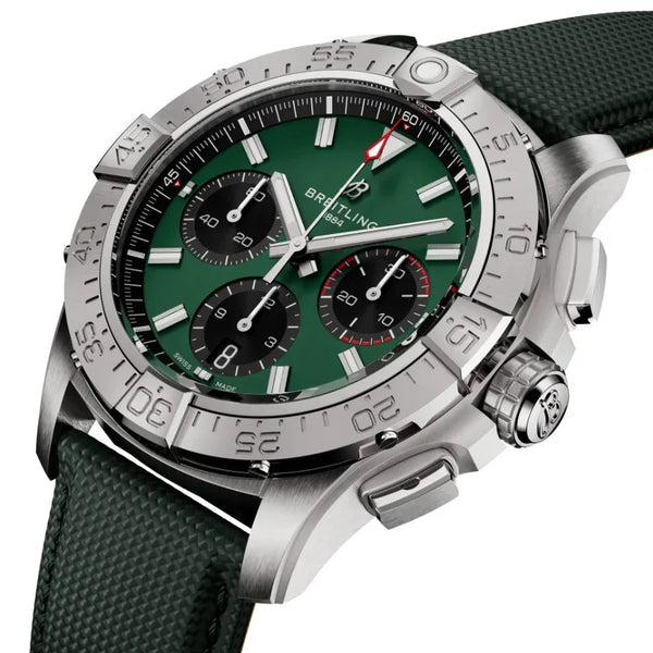 Avenger B01 Chronograph 42- Stainless Steel/Green - Provident Jewelry