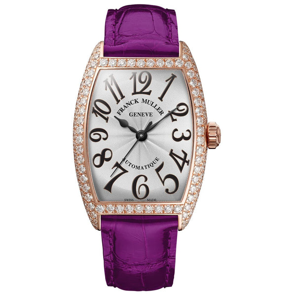 Franck Muller Cintree Curvex Rose Gold Violet Band Timepiece