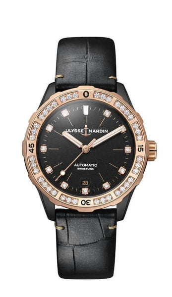 Diver 39mm Black DLC Stainless Steel - Provident Jewelry