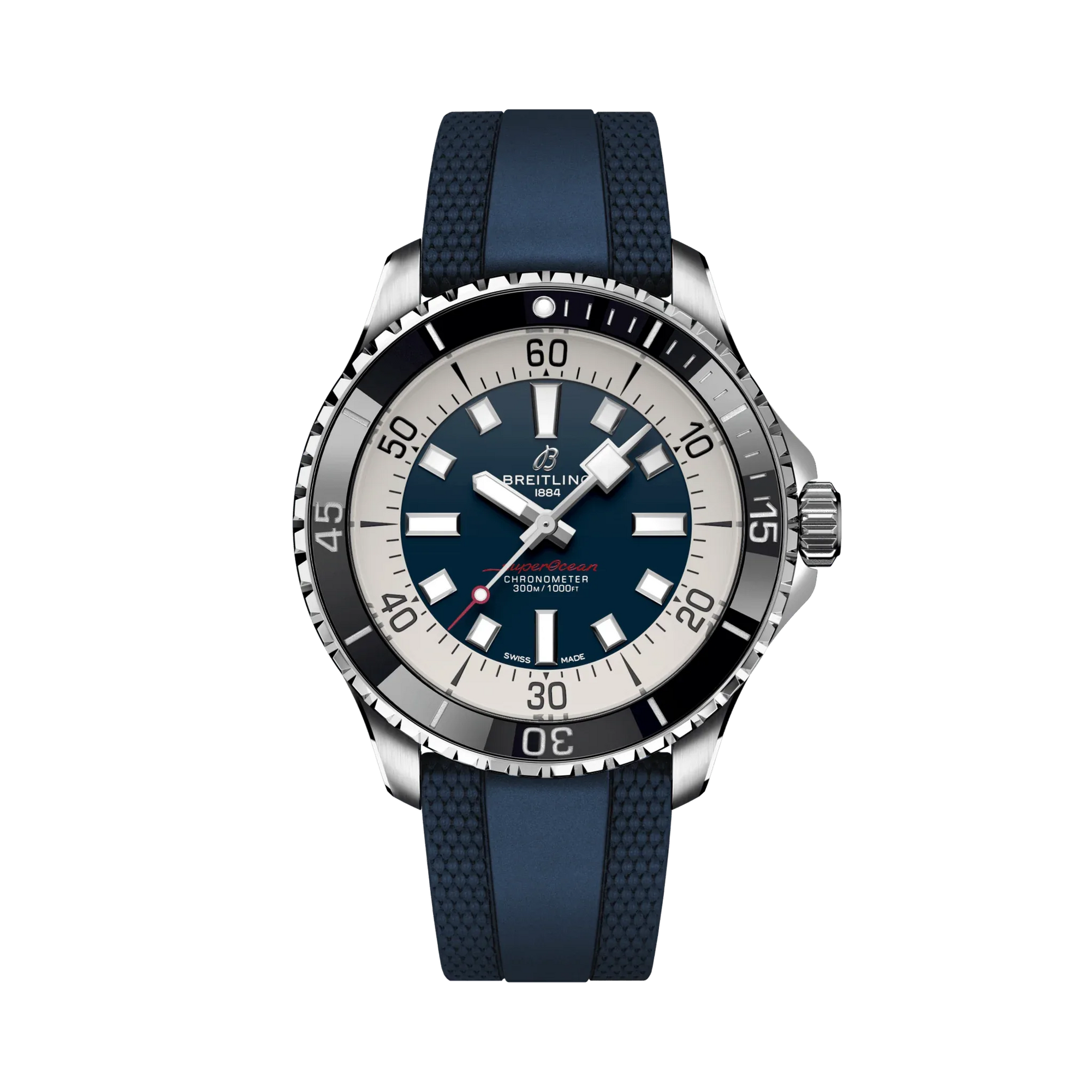 Superocean Automatic 44- Stainless Steel/Blue - Provident Jewelry