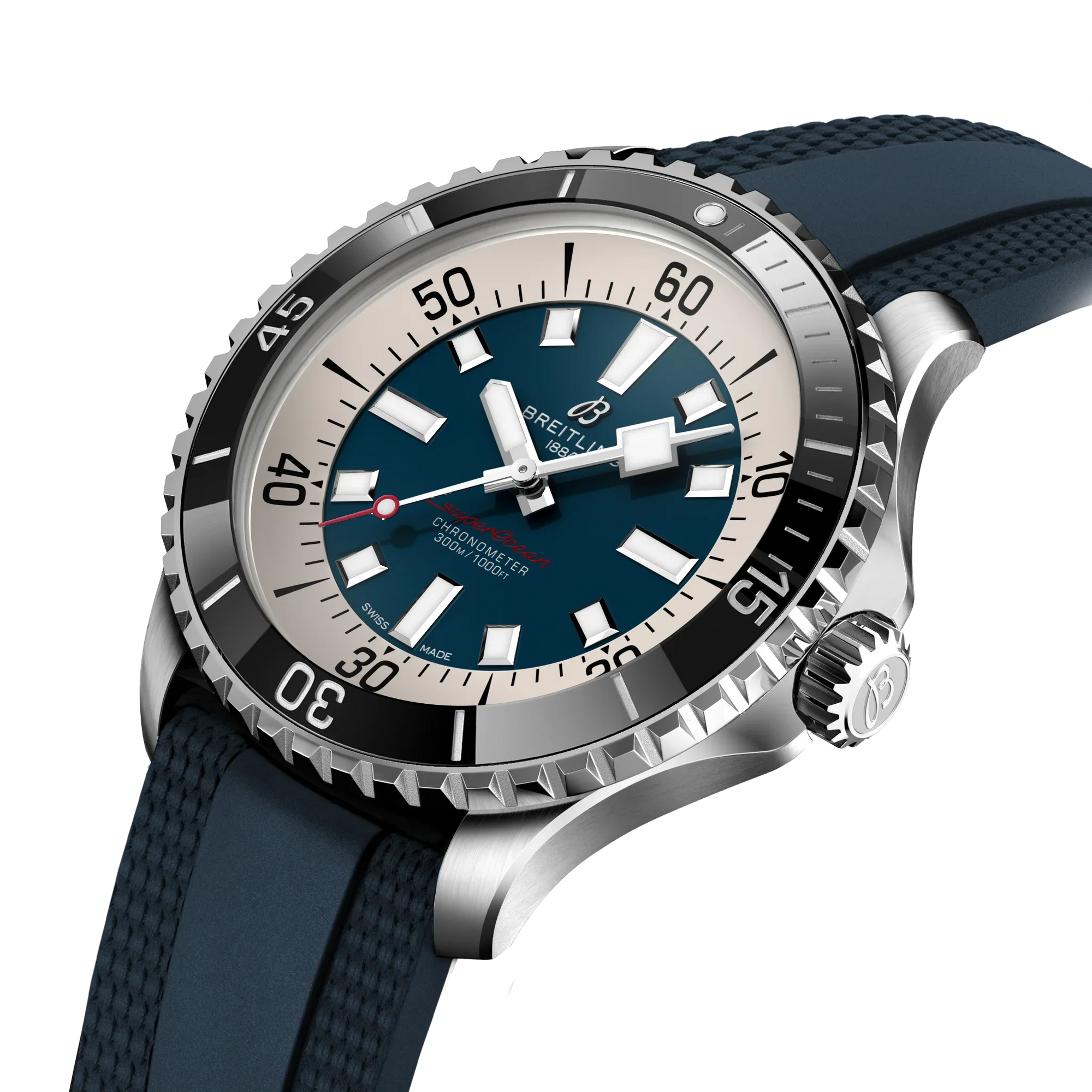 Superocean Automatic 44- Stainless Steel/Blue - Provident Jewelry