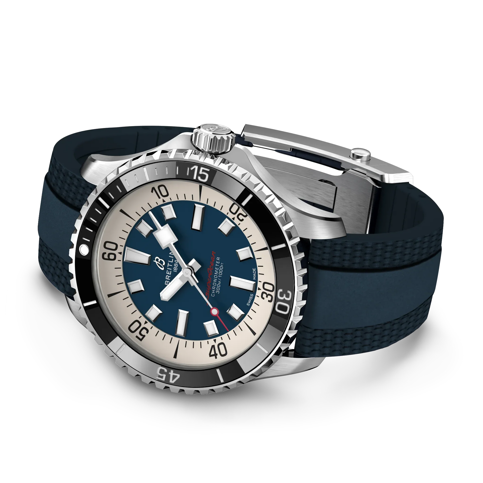 Superocean Automatic 44- Stainless Steel/Blue - Provident Jewelry