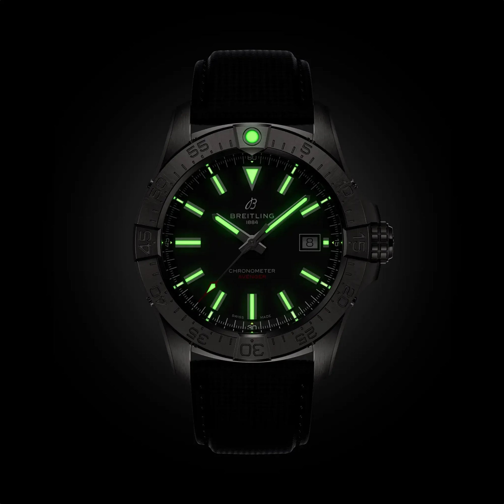 Avenger Automatic 42- Stainless Steel/ Black - Provident Jewelry