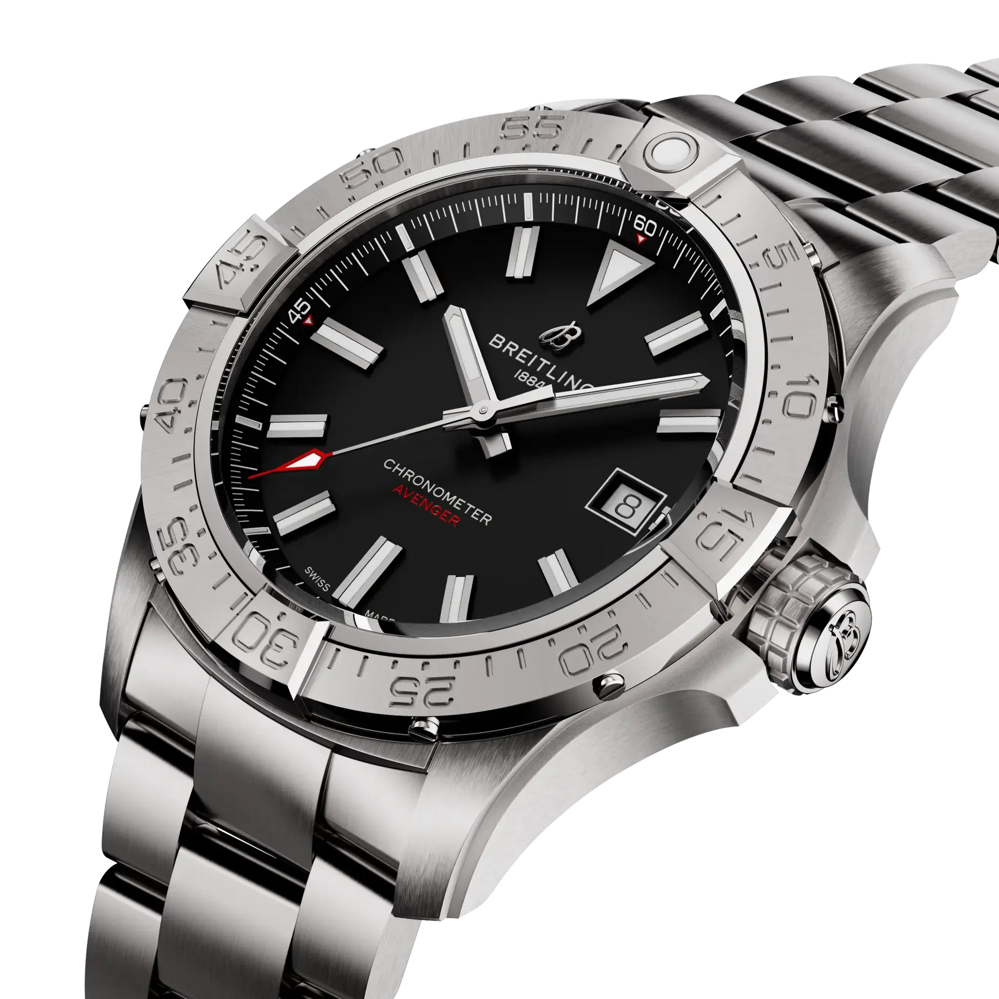 Avenger Automatic 42- Stainless Steel/ Black Dial - Provident Jewelry