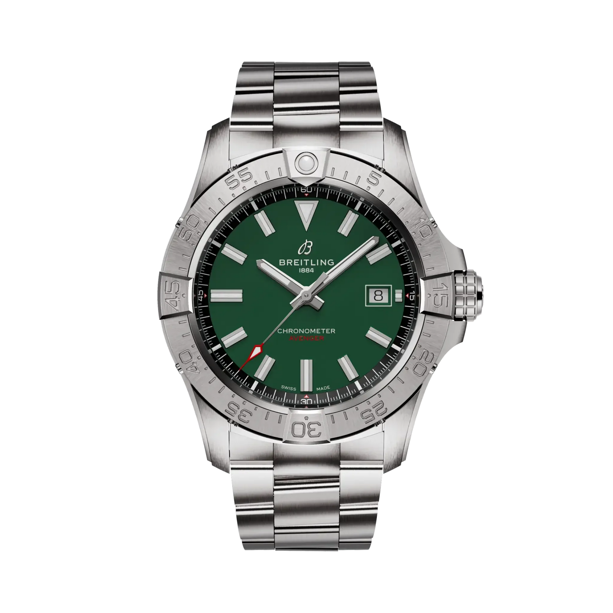 Avenger Automatic 42- Stainless Steel/ Green Dial - Provident Jewelry