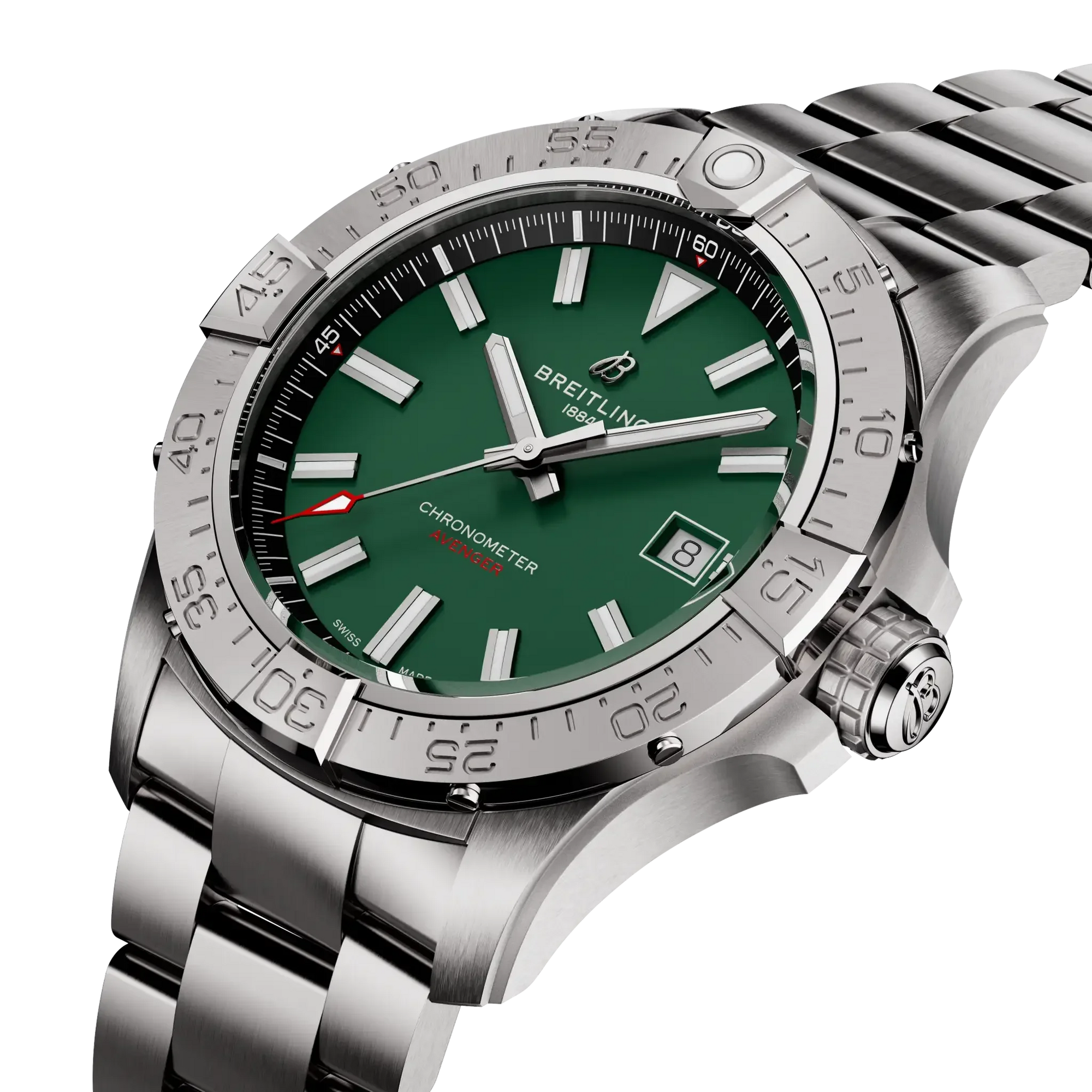 Avenger Automatic 42- Stainless Steel/ Green Dial - Provident Jewelry