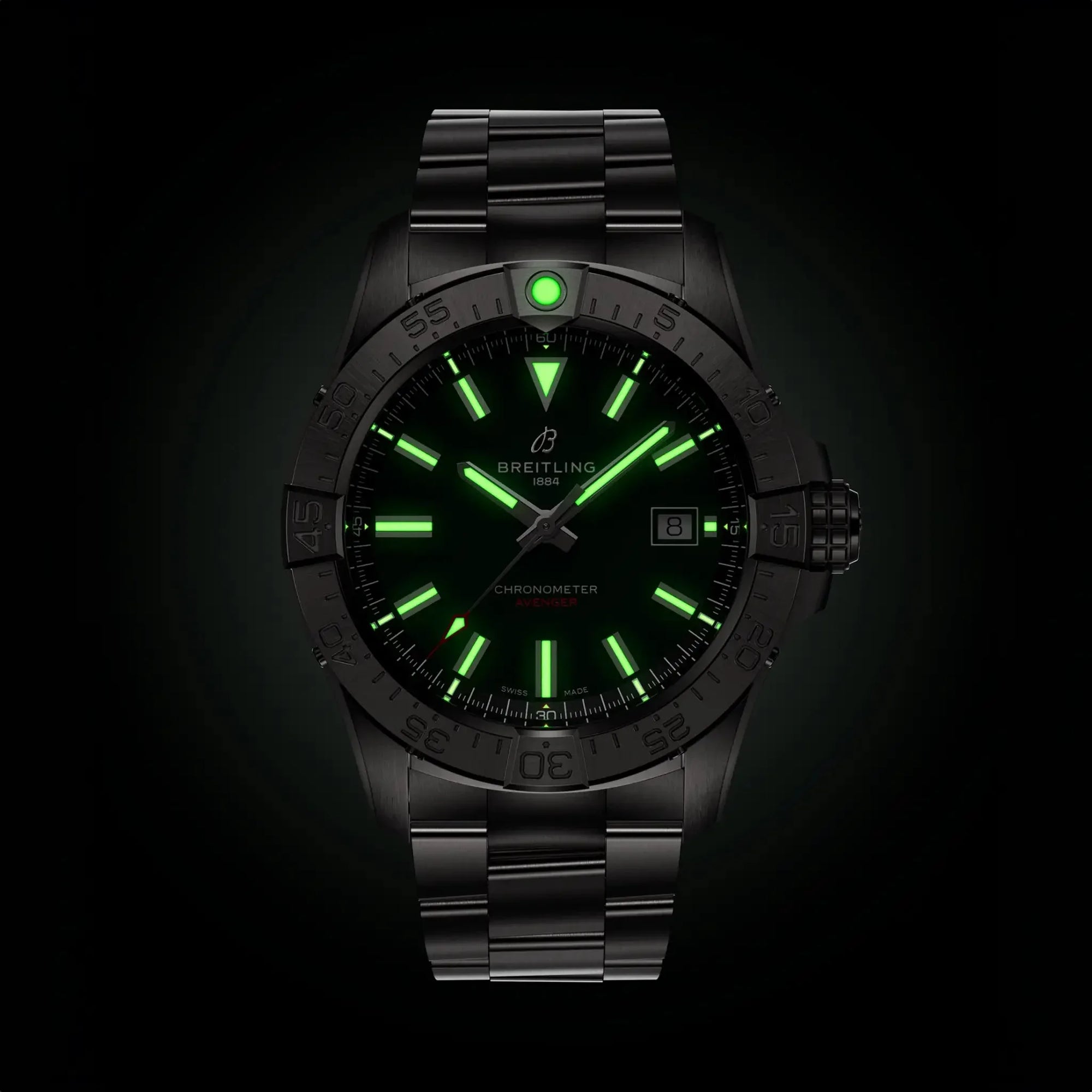 Avenger Automatic 42- Stainless Steel/ Green Dial - Provident Jewelry