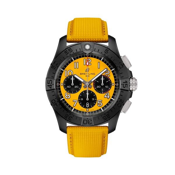 Avenger B01 Chronograph 44 Night Mission- Ceramic/ Yellow - Provident Jewelry