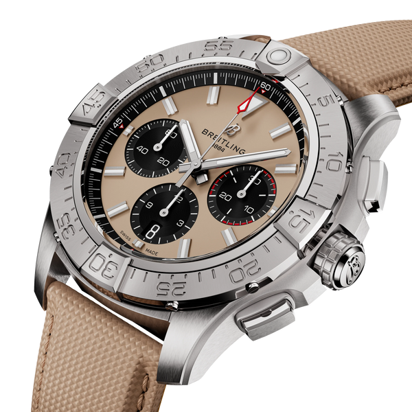 Avenger B01 Chronograph 44- Stainless Steel/Beige - Provident Jewelry