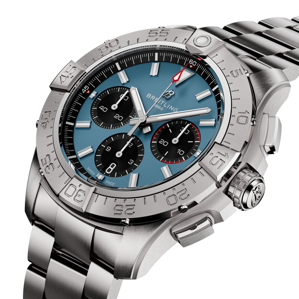 Avenger B01 Chronograph 44- Stainless Steel/Blue - Provident Jewelry