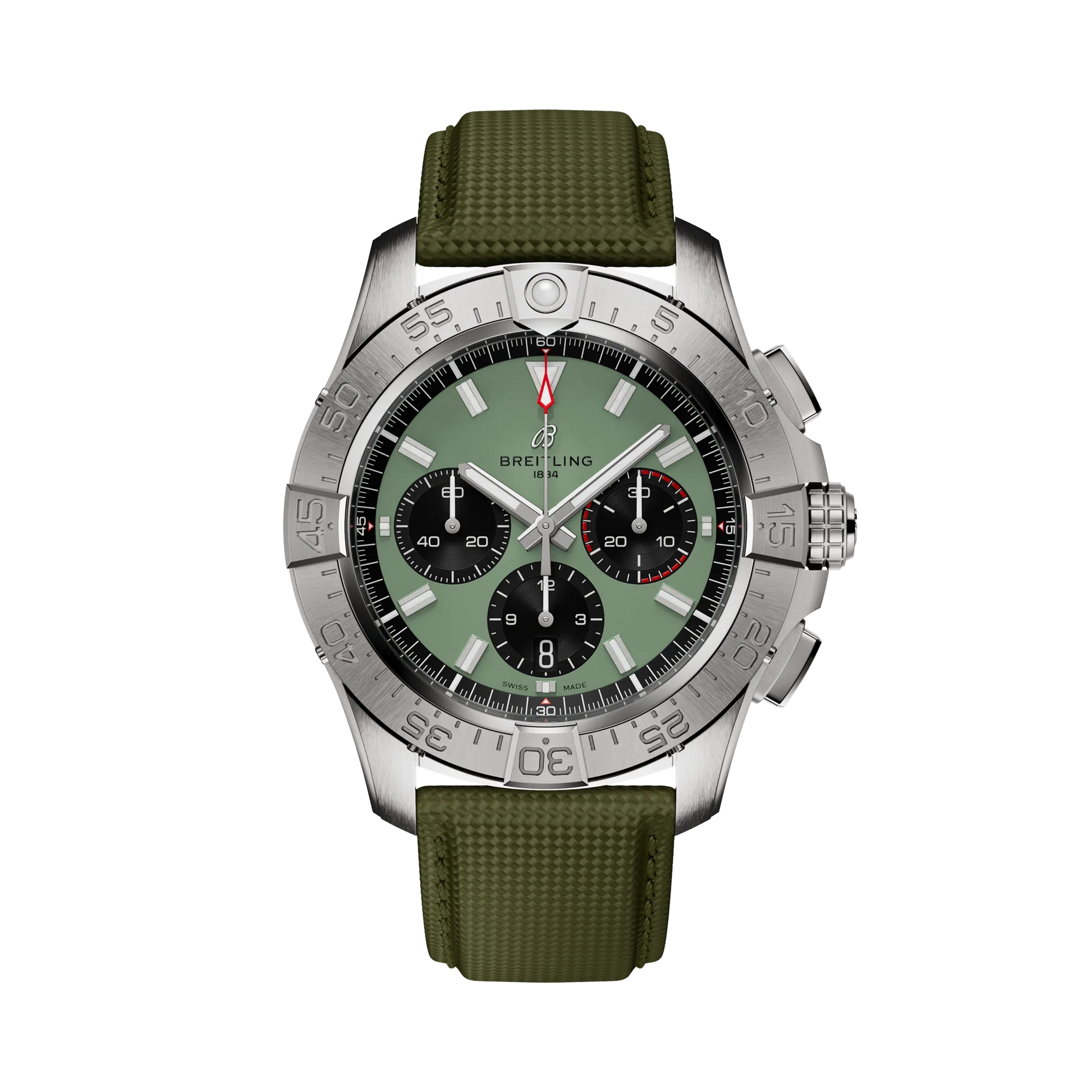 Avenger B01 Chronograph 44- Stainless Steel/Green - Provident Jewelry