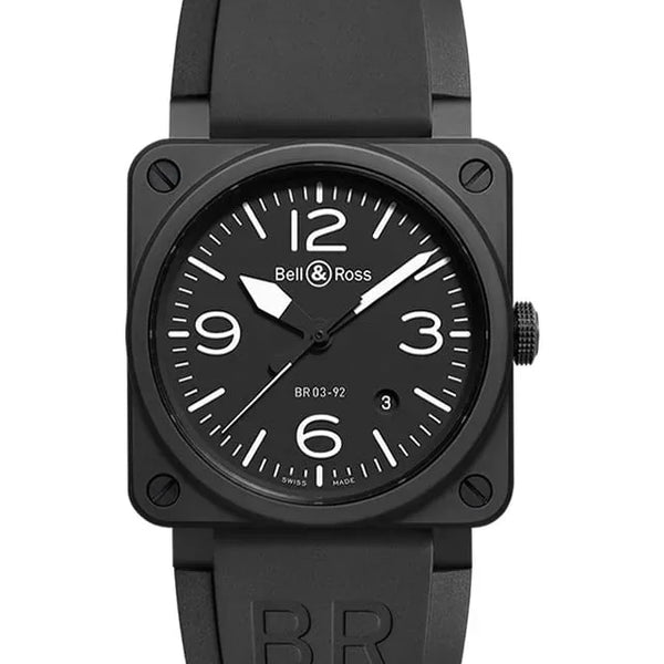BR 03-92 Black Matte Ceramic - Provident Jewelry