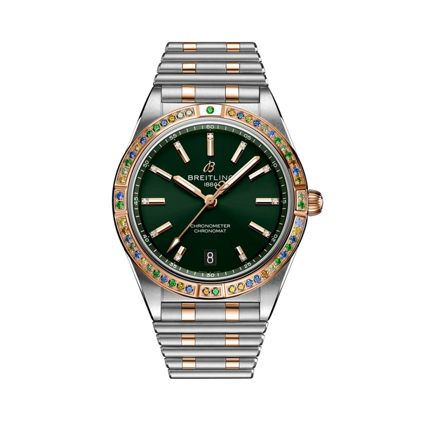 Chronomat Automatic 36 South Sea- Stainless Steel & 18k Red Gold/ Dark Green Dial - Provident Jewelry