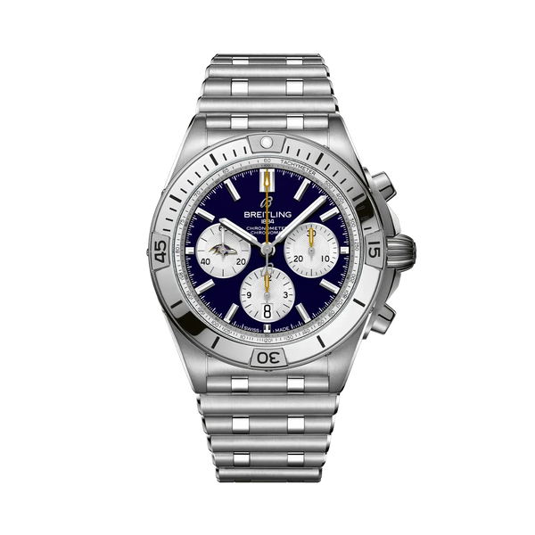 Chronomat B01 42 NFL Baltimore Ravens Edition- Stainless Steel/ Purple Dial - Provident Jewelry