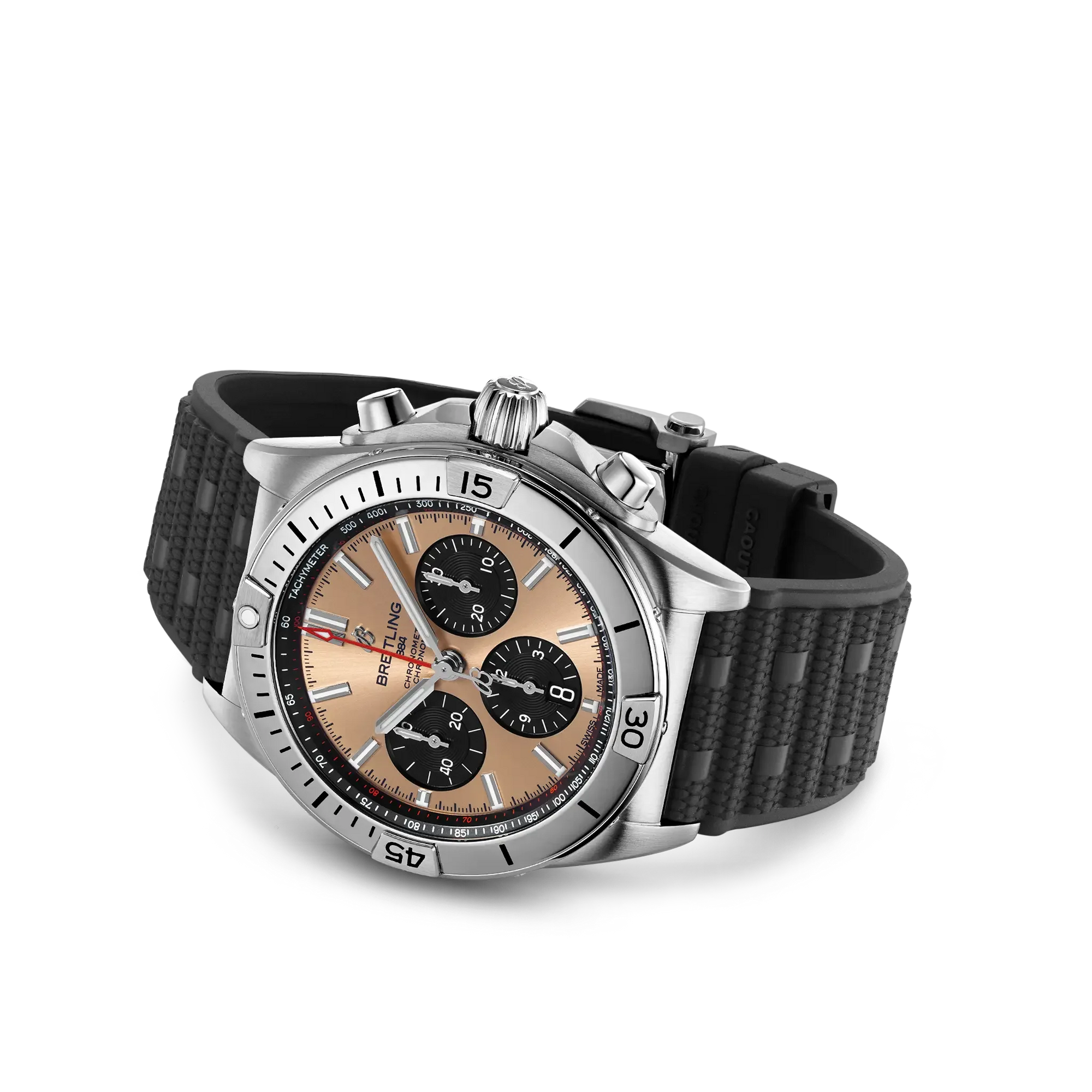 Chronomat B01 42- Stainless Steel/ Black Strap - Provident Jewelry