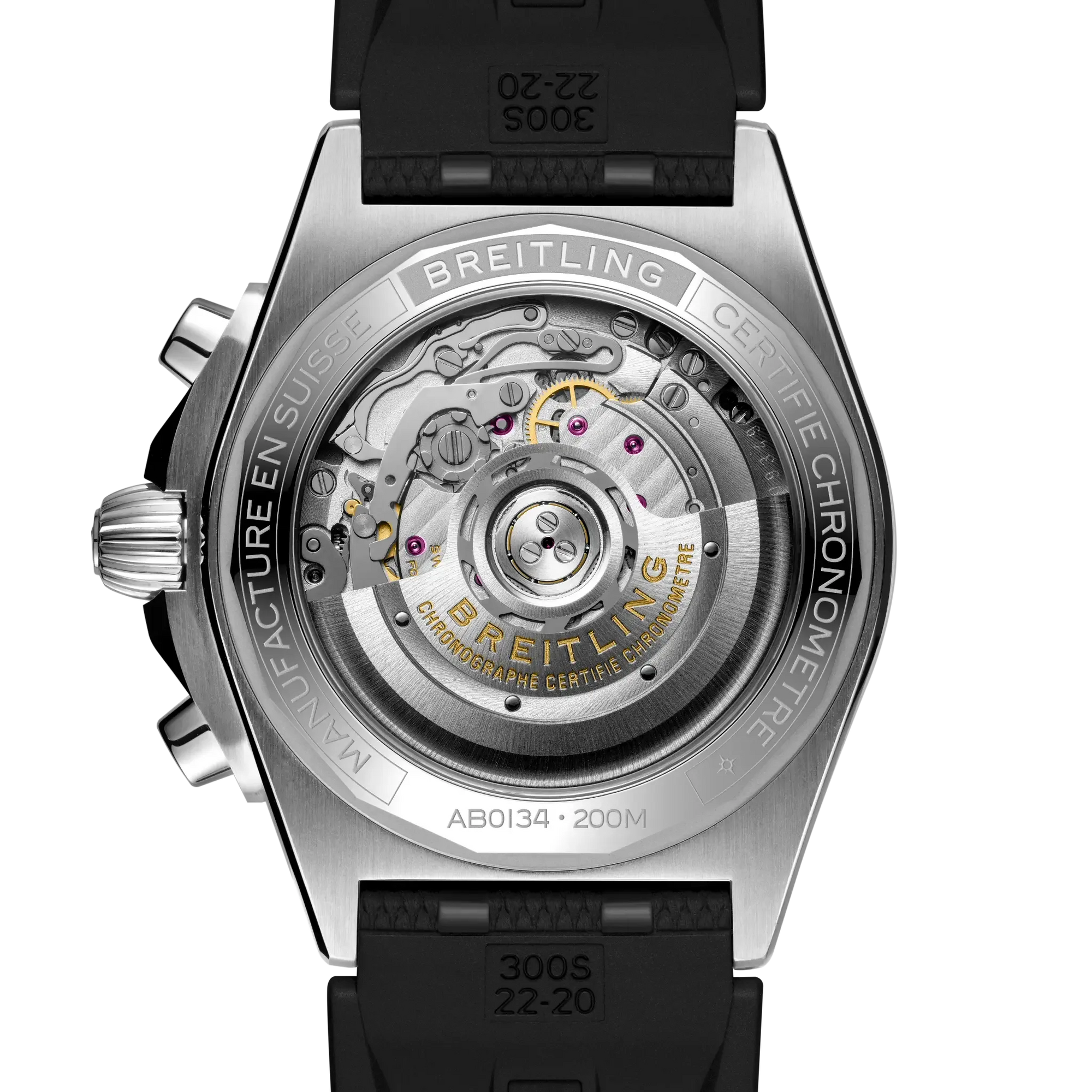 Chronomat B01 42- Stainless Steel/ Black Strap - Provident Jewelry