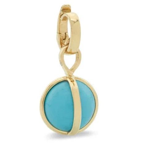 Celeste Turquoise 10mm Pendant - Provident Jewelry