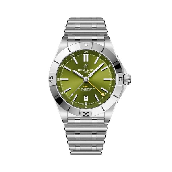 Chronomat Automatic GMT 40 Giannis Antetokounmpo- Stainless Steel/ Green Dial - Provident Jewelry