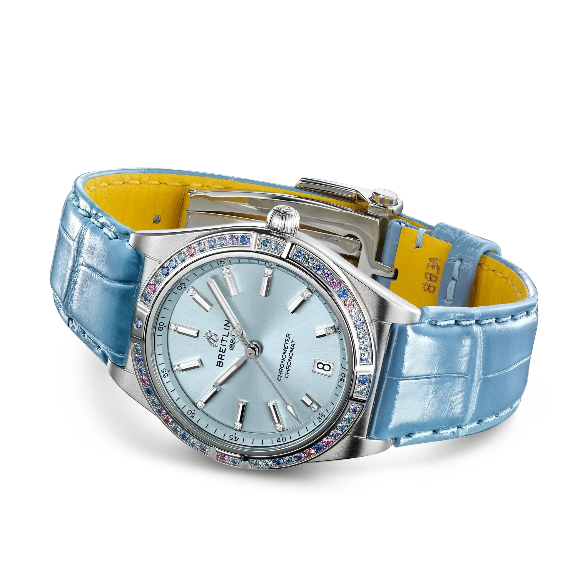 Chronomat Automatic 36 South Sea- Stainless Steel & 18k White Gold/ Blue - Provident Jewelry