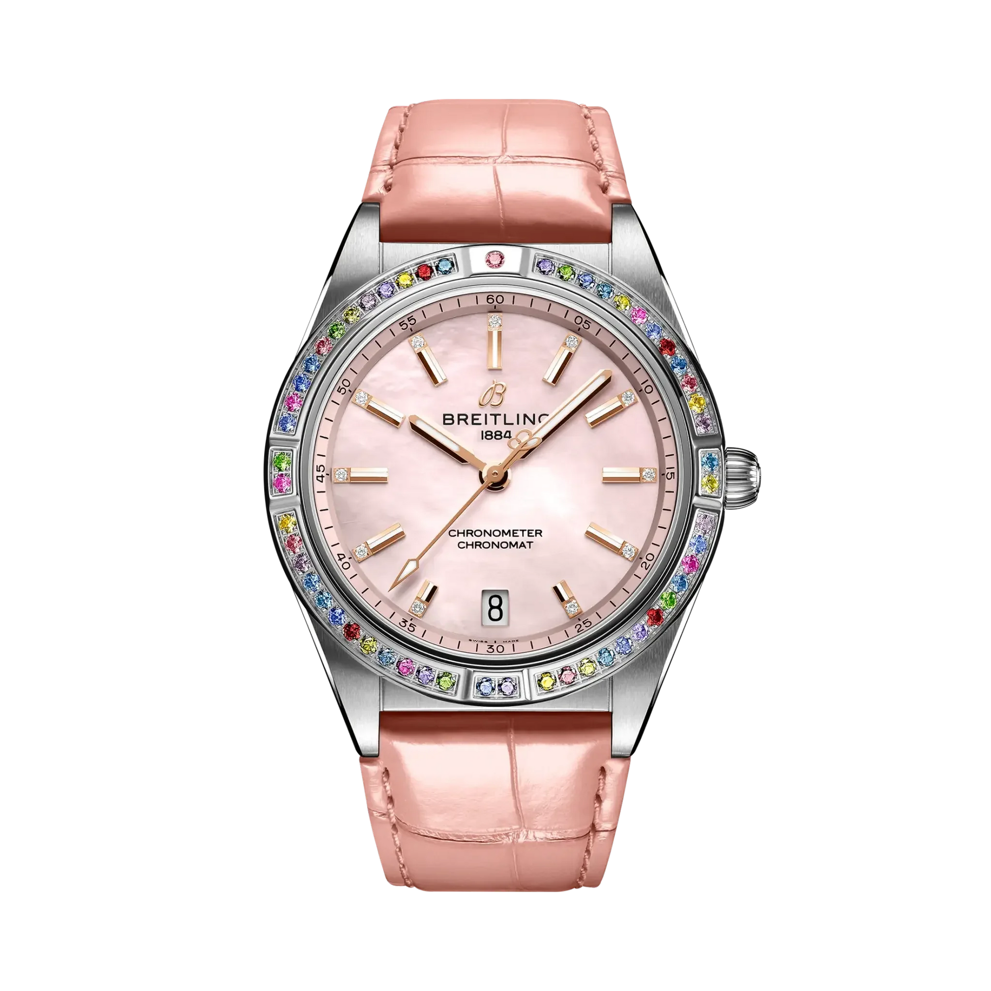 Chronomat Automatic 36 South Sea- Stainless Steel & 18k White Gold/ Pink - Provident Jewelry