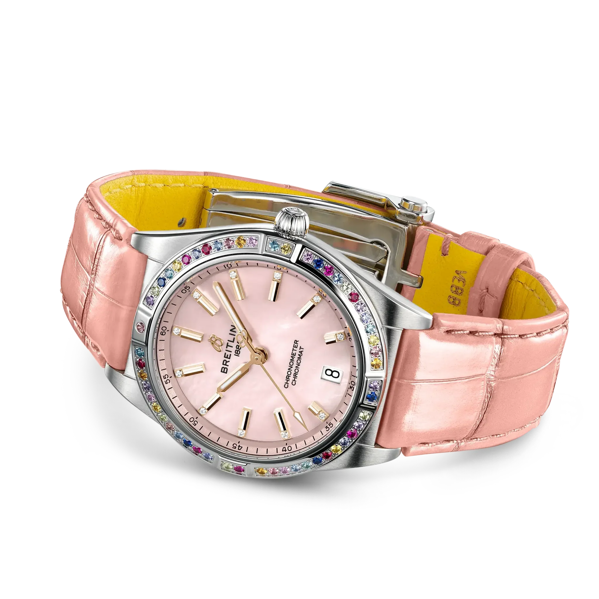 Chronomat Automatic 36 South Sea- Stainless Steel & 18k White Gold/ Pink - Provident Jewelry