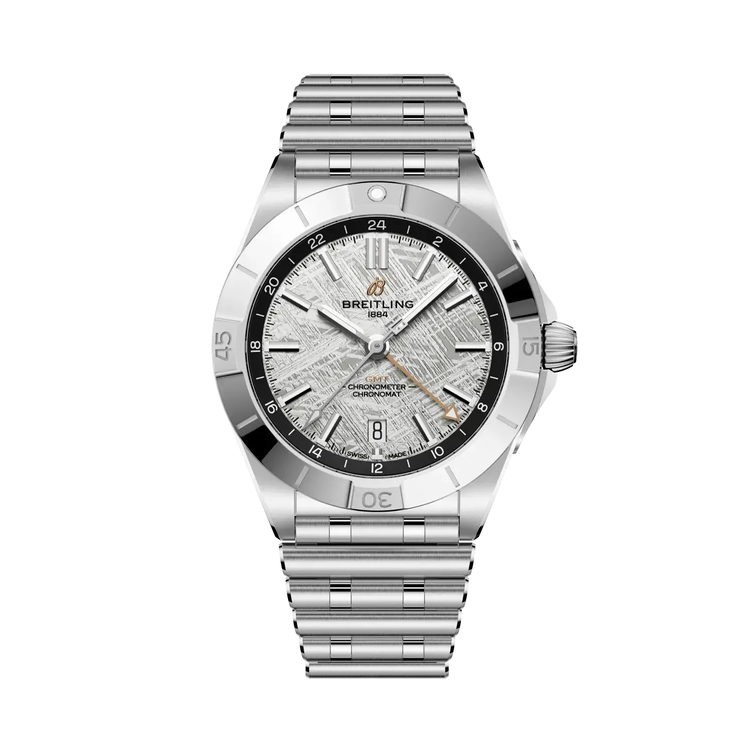 Chronomat Automatic GMT 40 Erling Haaland- Stainless Steel & Platinum- (Sold Out) - Provident Jewelry