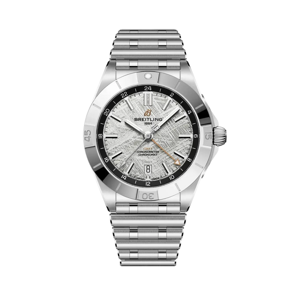 Chronomat Automatic GMT 40 Erling Haaland- Stainless Steel & Platinum- (Sold Out) - Provident Jewelry