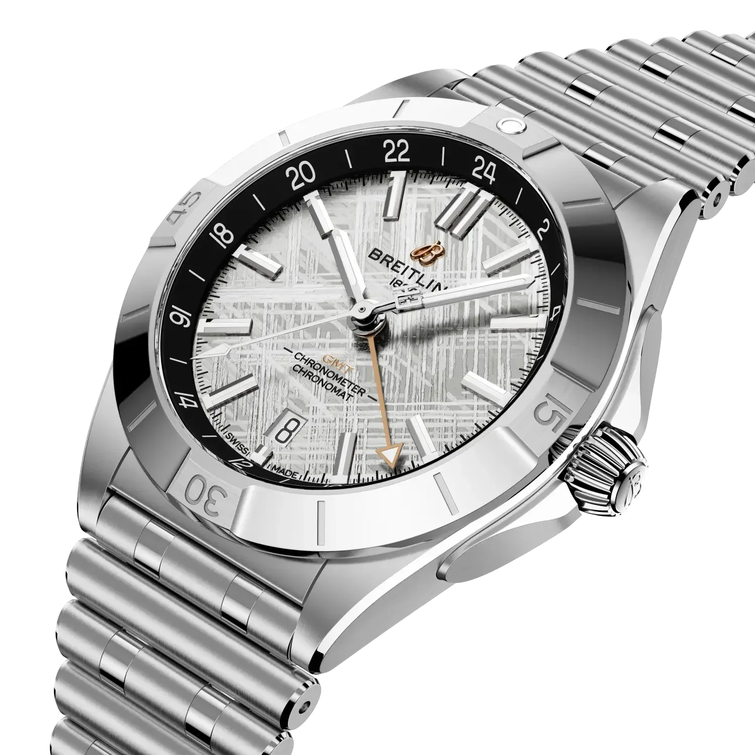 Chronomat Automatic GMT 40 Erling Haaland- Stainless Steel & Platinum- (Sold Out) - Provident Jewelry