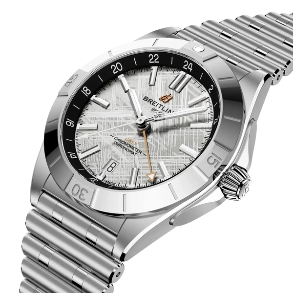 Chronomat Automatic GMT 40 Erling Haaland- Stainless Steel & Platinum- (Sold Out) - Provident Jewelry