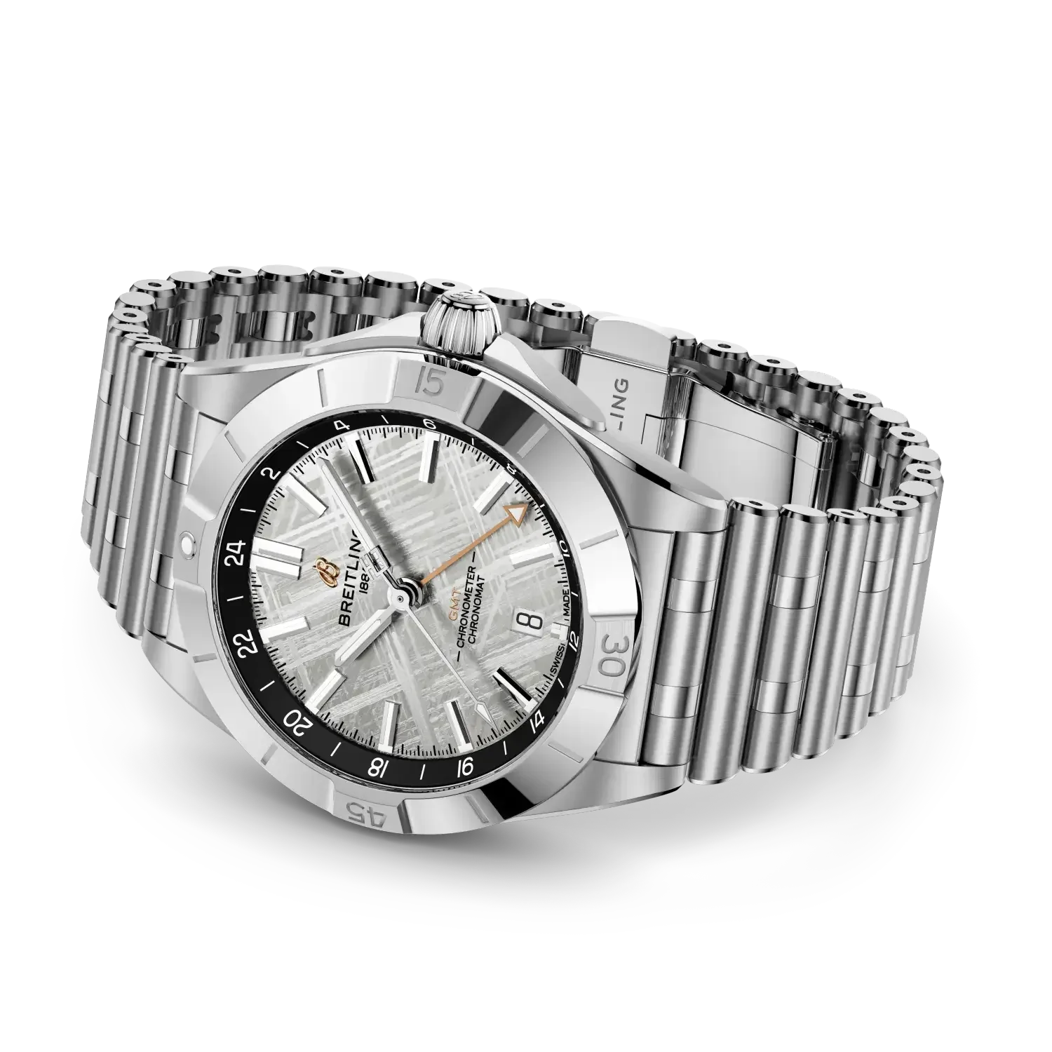 Chronomat Automatic GMT 40 Erling Haaland- Stainless Steel & Platinum- (Sold Out) - Provident Jewelry