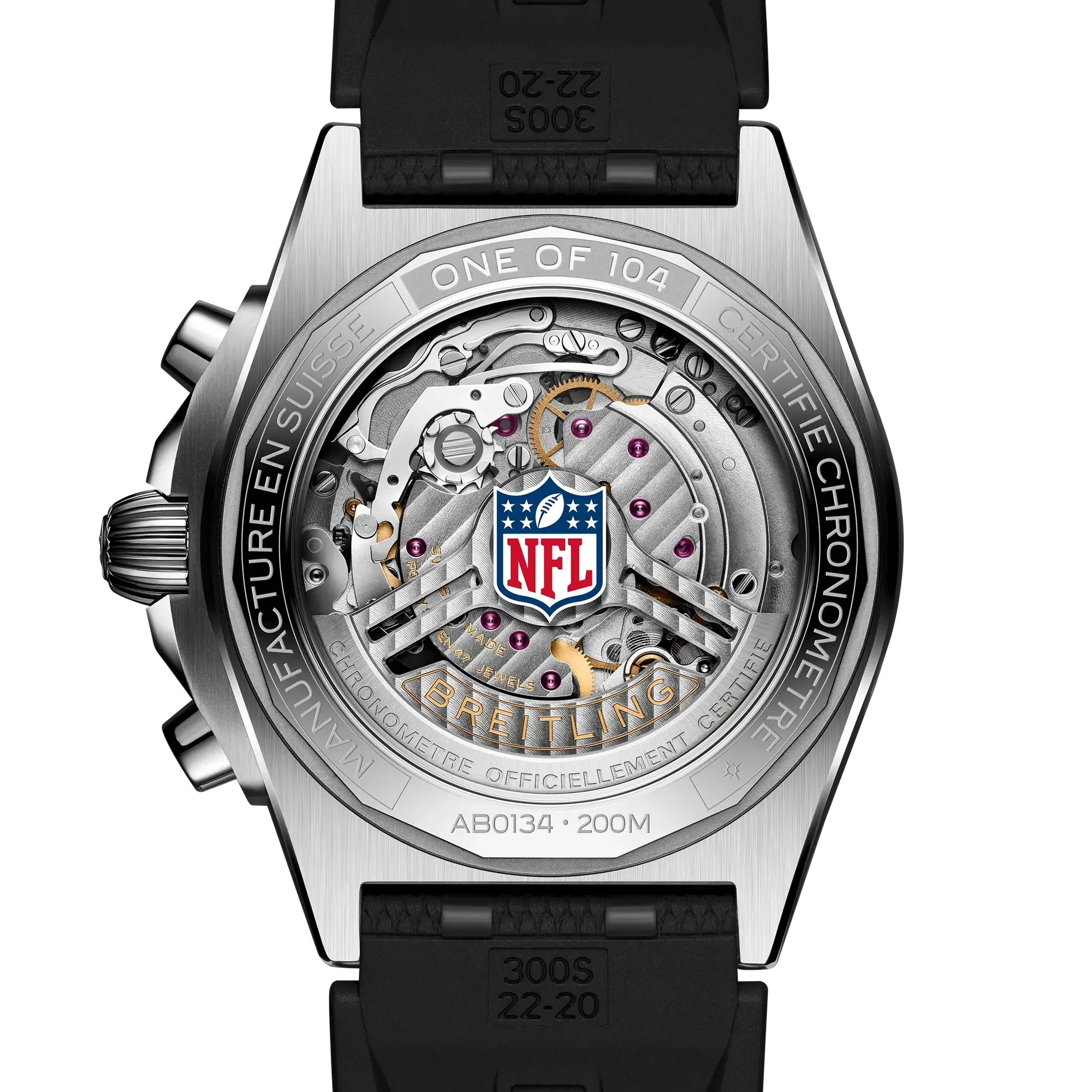 Chronomat B01 42 NFL Baltimore Ravens Edition- Black Strap/ Purple Dial - Provident Jewelry