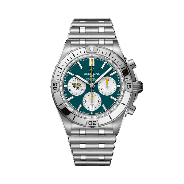 Chronomat B01 42 NFL Jacksonville Jaguars Edition- Stainless Steel - Provident Jewelry
