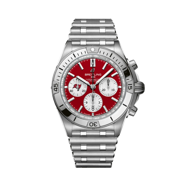 Chronomat B01 42 NFL Tampa Bay Buccaneers Edition- Stainless Steel - Provident Jewelry