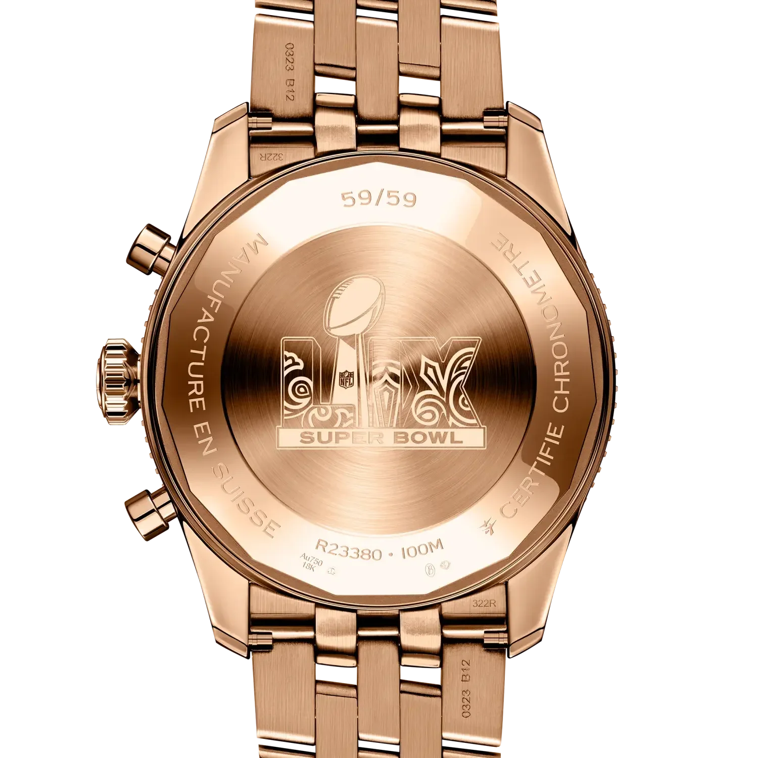 Classic AVI Chronograph 42 Super Bowl LIX Philadelphia Eagles Limited Edition- 18K Red Gold (Available for Pre-Order) - Provident Jewelry