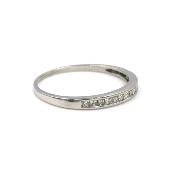 Platinum 0.36ct Princess-Cut Diamond Channel-Set Band