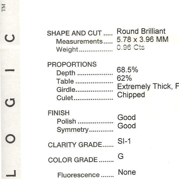 14K White Gold .96ct Round Diamond (G/SI1) Double Halo ~.38ctw Diamond Pendant. Provident Jewelery