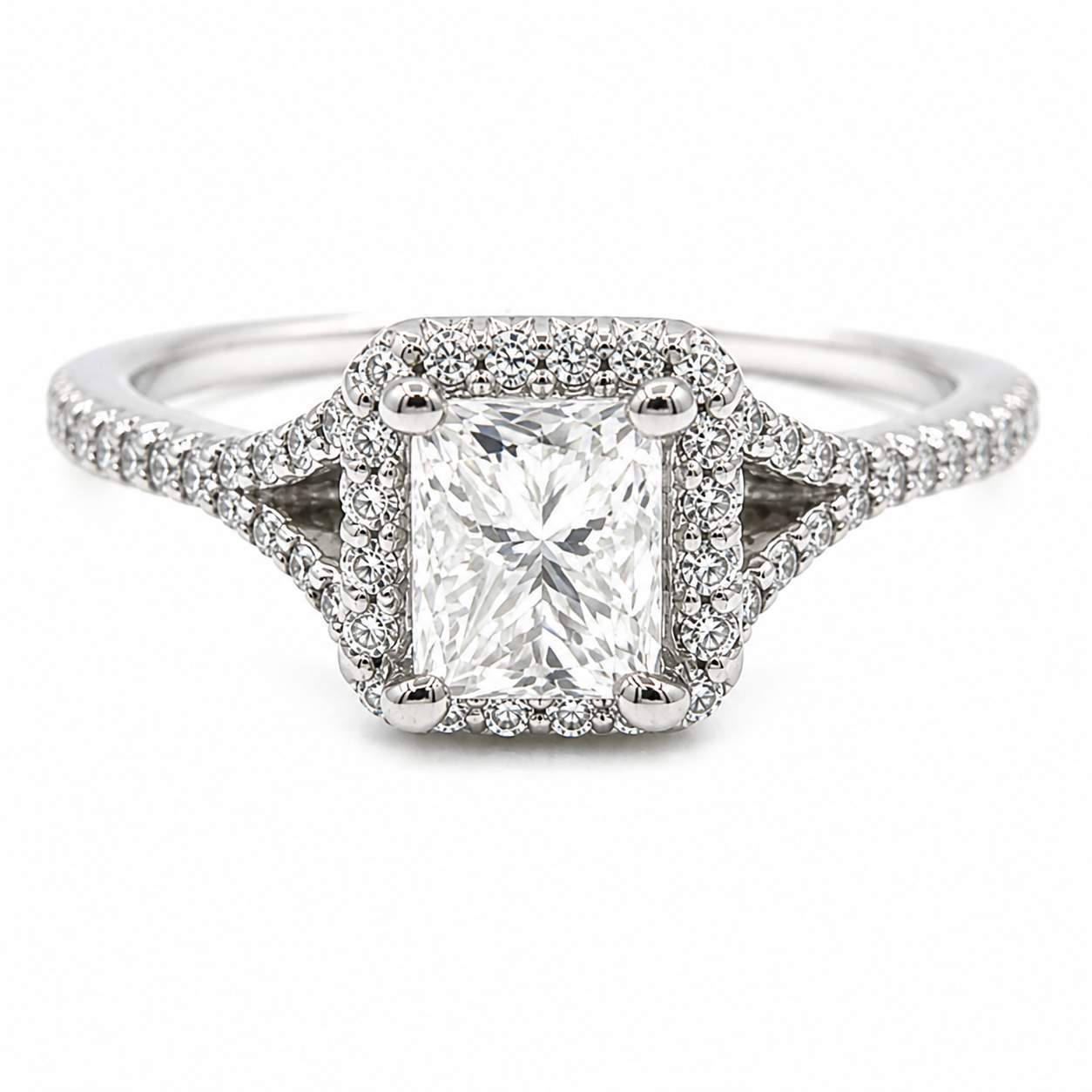 18kt Gold Princess Cut Diamond Engagement Ring